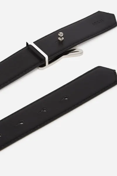 Opasok Karl Lagerfeld K/Autograph H3 Belt Gunmetal