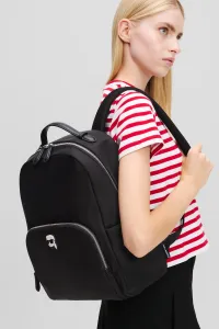 Batoh Karl Lagerfeld Ikon Nylon Backpack Black
