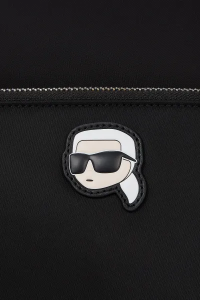 Batoh Karl Lagerfeld Ikon Nylon Backpack Black