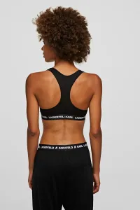 Spodná Bielizeň Karl Lagerfeld Logo Bralette Black