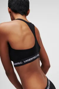 Spodná Bielizeň Karl Lagerfeld Logo Bralette Black