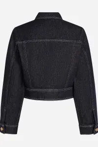 Bunda Karl Lagerfeld Button Denim Jacket Dark Blue Denim