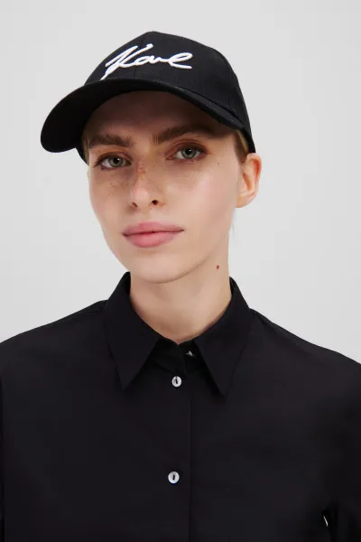 Šiltovka Karl Lagerfeld K/Signature Cap Black