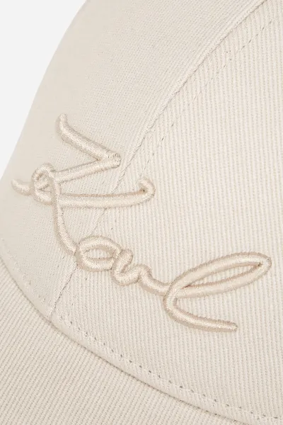Šiltovka Karl Lagerfeld K/Signature Cap Cement