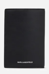 Púzdro Na Pas Karl Lagerfeld Ikon Passport Case Gp Black