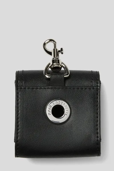 Vodítko Karl Lagerfeld K/Pet Ikon Leash+Bag Black