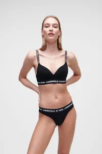 Spodná Bielizeň Karl Lagerfeld Logo Padded Bra Black