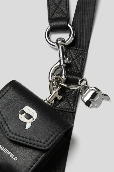 Vodítko Karl Lagerfeld K/Pet Ikon Leash+Bag Black