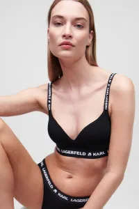 Spodná Bielizeň Karl Lagerfeld Logo Padded Bra Black