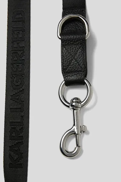 Vodítko Karl Lagerfeld K/Pet Ikon Leash+Bag Black