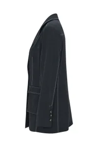 Sako Dkny Double Breast Blazer Dark Grey