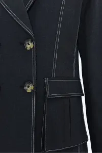 Sako Dkny Double Breast Blazer Dark Grey