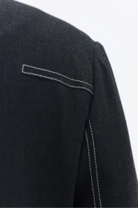 Sako Dkny Double Breast Blazer Dark Grey