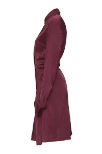 Šaty Dkny Woven Dress Burgundy