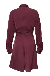 Šaty Dkny Woven Dress Burgundy