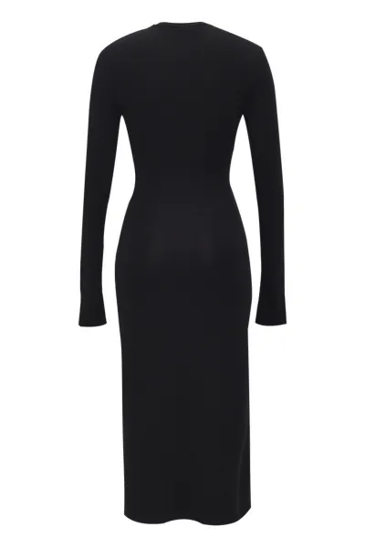Šaty Dkny 115Cm Knit Dress Black