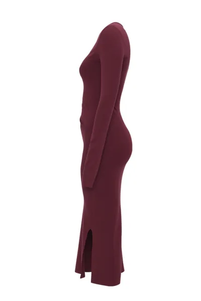 Šaty Dkny 115Cm Knit Dress Burgundy