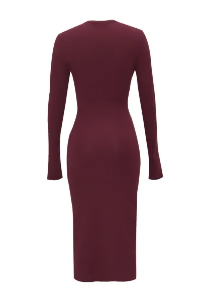 Šaty Dkny 115Cm Knit Dress Burgundy