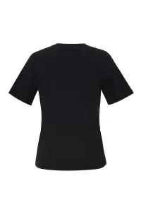 Tričko Dkny Regular T Shirt W/Ve Black