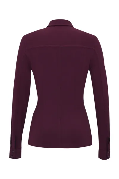 Sveter Dkny Knit Shirt Burgundy