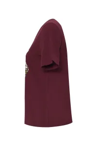 Tričko Dkny Regular T Shirt Burgundy