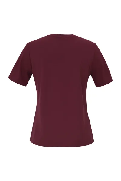 Tričko Dkny Regular T Shirt Burgundy