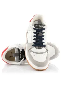 Tenisky Woolrich Low Basket Man Camoscio - Calf Grey - White