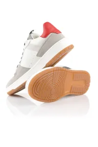 Tenisky Woolrich Low Basket Man Camoscio - Calf Grey - White