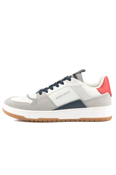 Tenisky Woolrich Low Basket Man Camoscio - Calf Grey - White
