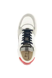 Tenisky Woolrich Low Basket Man Camoscio - Calf Grey - White