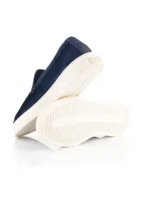 Poltopánky Woolrich Boat Slip On Loafer Man Rovesciato Blue