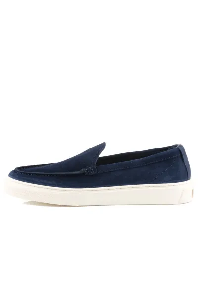 Poltopánky Woolrich Boat Slip On Loafer Man Rovesciato Blue