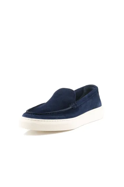 Poltopánky Woolrich Boat Slip On Loafer Man Rovesciato Blue