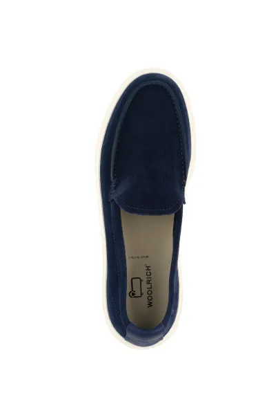 Poltopánky Woolrich Boat Slip On Loafer Man Rovesciato Blue