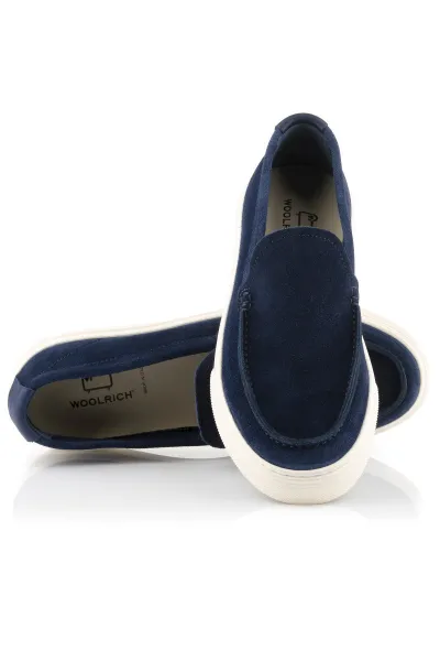 Poltopánky Woolrich Boat Slip On Loafer Man Rovesciato Blue