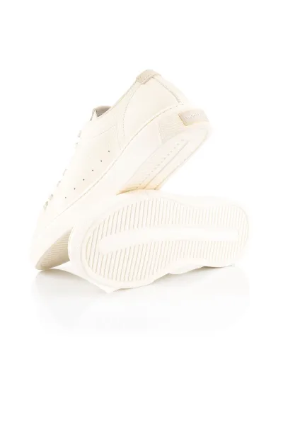 Tenisky Woolrich Boat Shoe Lacing Man Grana Cream
