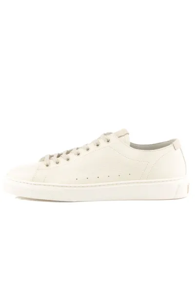 Tenisky Woolrich Boat Shoe Lacing Man Grana Cream