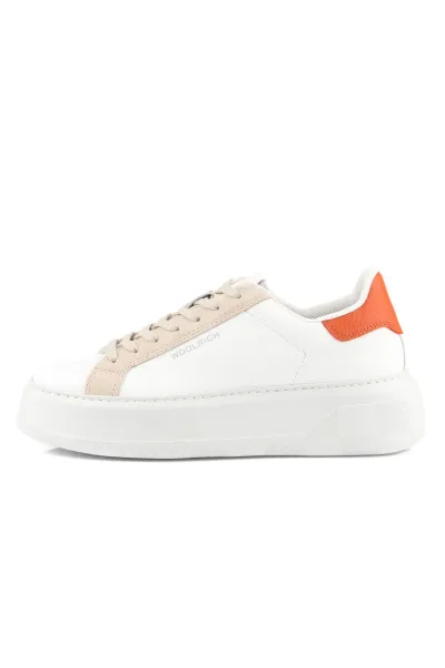 Tenisky Woolrich Chunky Court Women Calf - Camoscio White - Beige