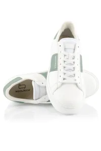 Tenisky Woolrich Classic Court Man Calf - Grana White - Green
