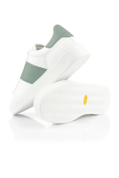 Tenisky Woolrich Classic Court Man Calf - Grana White - Green