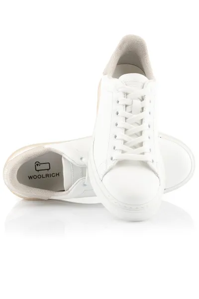 Tenisky Woolrich Classic Court Women Calf - Pvc White-Beige