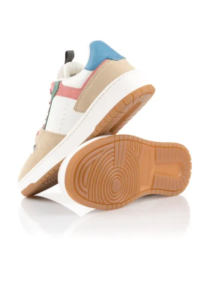 Tenisky Woolrich Low Basket Woman Camoscio - Calf Beige - Multicolor