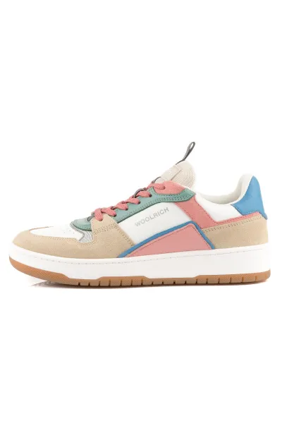 Tenisky Woolrich Low Basket Woman Camoscio - Calf Beige - Multicolor