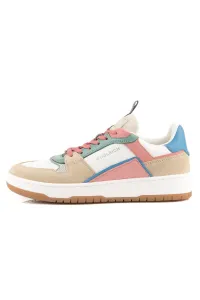 Tenisky Woolrich Low Basket Woman Camoscio - Calf Beige - Multicolor