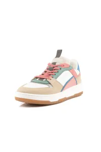 Tenisky Woolrich Low Basket Woman Camoscio - Calf Beige - Multicolor