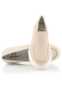 Poltopánky Woolrich Slip On Loafer Women Camoscio Beige