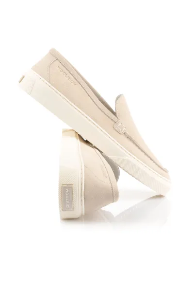 Poltopánky Woolrich Slip On Loafer Women Camoscio Beige