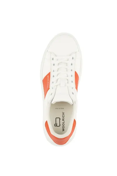 Tenisky Woolrich Classic Court Women Calf - Grana White-Koi