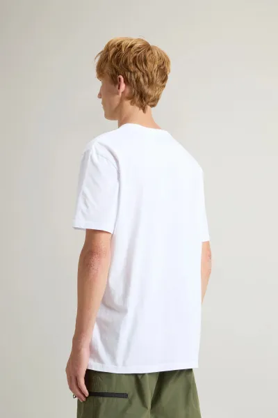 Tričko Woolrich Sheep Tee Bright White