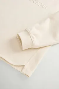Mikina Woolrich Light Fleece Crewneck Milky Cream